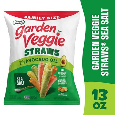 Sensible Portions Garden Veggie Straws Made with Avocado Oil, Sea Salt Flavor, 1