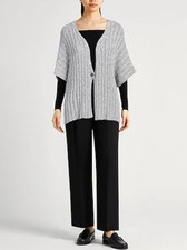 Fabiana Filippi Short Sleeve Cardigan Micro Sequin Sz 36