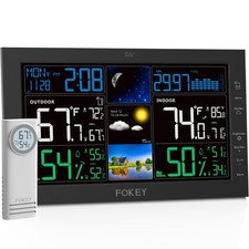 Weather Station Wireless Indoor Outdoor, Indoor Outdoor Thermometer Wireless,...