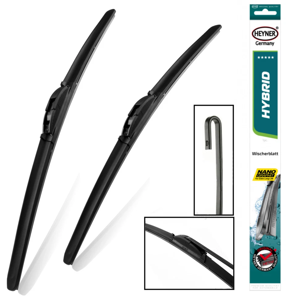 Full Set Aeroflat Wiper Blades Fits Mazda 2 2022-on HH24"16"H10"HRC - Image 2 of 4