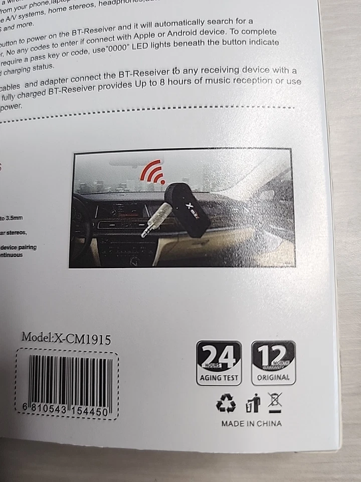  Car Bluetooth Audio Receiver, 3.5 mm adapter - Image 3 of 4