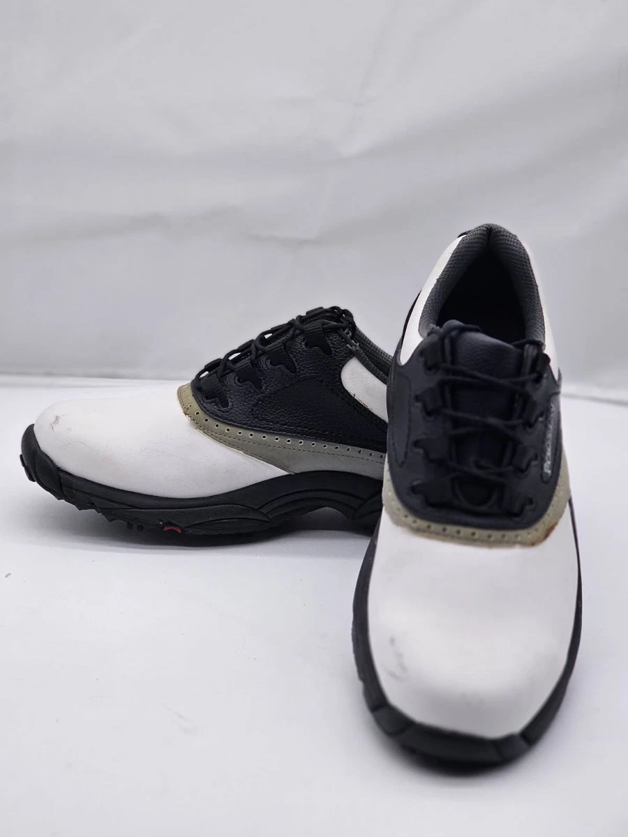 FootJoy NIB Men’s White, Brown and Black  Greenjoys Golf Sneakers Size 8.5 s-l400.jpg main image 3
