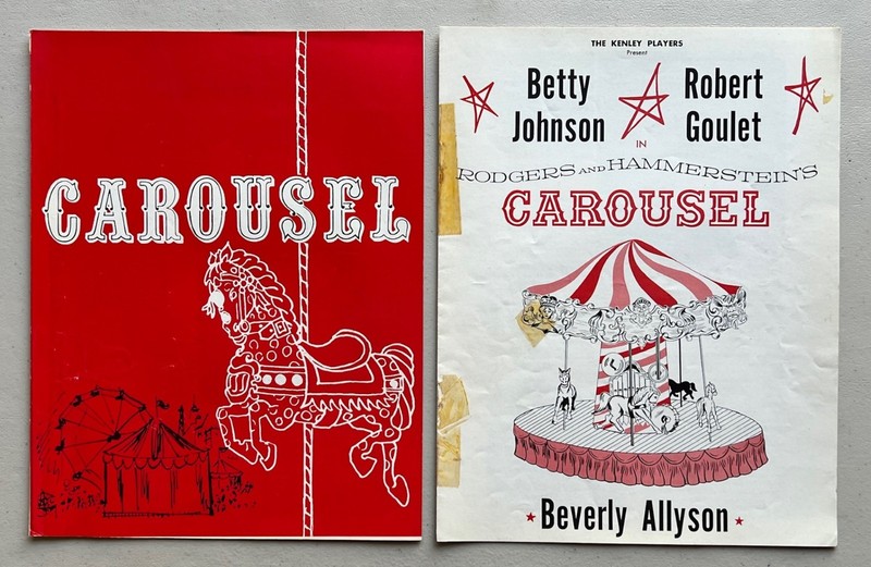 Carousel 1957 – 1960 Set of 2 Theatre Programs Robert Goulet Carol Lawrence
