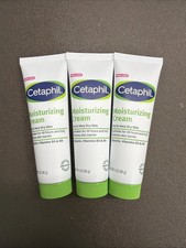 Cetaphil Moisturizing Cream 3oz Tubes for Dry Skin 3 Pack New