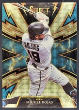 2021 Panini Select Miguel Rojas Sparks Gold Vinyl Prizm 1/1 Marlins LF2