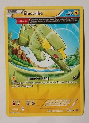 Pokemon Electrike Half Art Primal Clash Karte 60/160 Light Play 2015