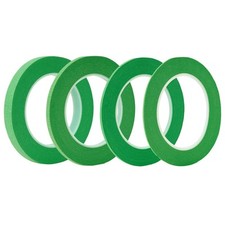4 Rolls Fine Line Tape Green , Fineline Masking Tape in 1/16, 1/8, 1/4 Green