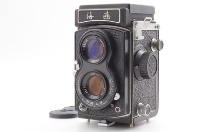 [Exc+4] Seagull 4BI 4B1 4B SA-85 Black Face HAIOU 75mm f/3.5 6x6 6x4.5 FromJAPAN