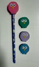 VINTAGE SANRIO 1991 HOOTY HOOTS PENCIL  & 4 E...