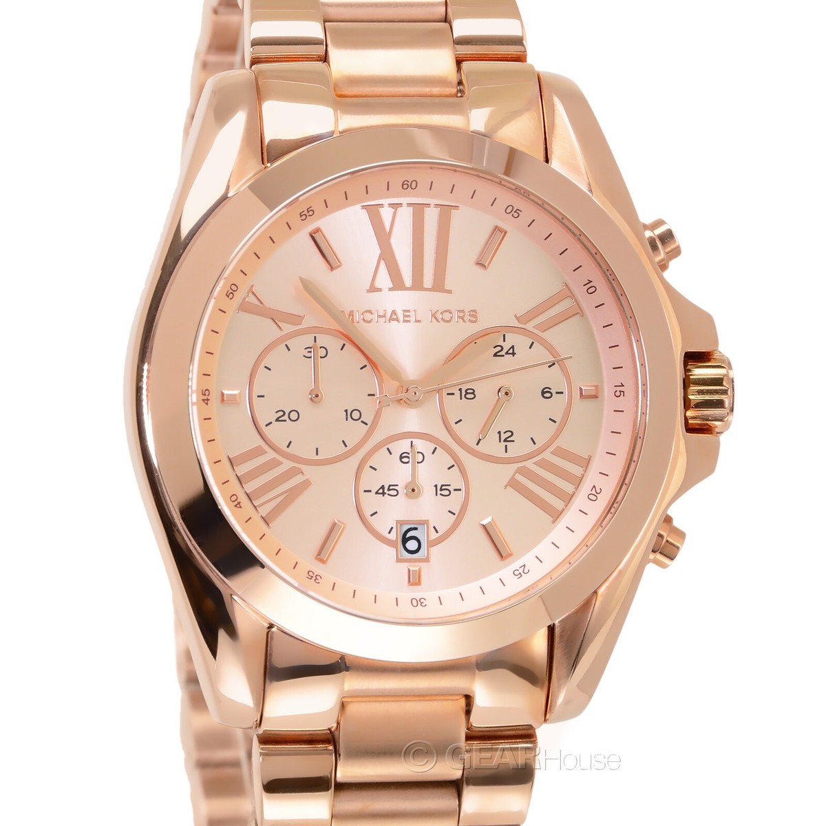 Michael Kors Bradshaw Rose Gold-Toned Stainless Steel Women\'s Chronograph A21 Michael Kors Bradshaw Stainless Steel Case Women main image 4