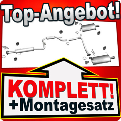 Auspuff für HONDA ACCORD VII 2.4 190PS Kombi Auspuffanlage
