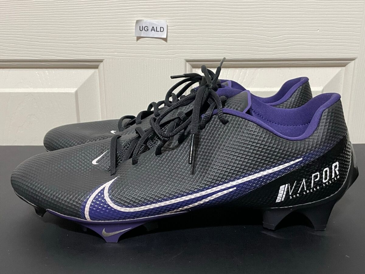 Nike Vapor Edge Speed 360 Black/Purple Football Cleats Size Nike Vapor Edge Speed 360 Black/Purple Football Cleats Size