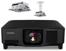 Epson PU2216B WUXGA 3LCD 16000 Lumen Projector V11HA67820 Ceiling Mount Bundle