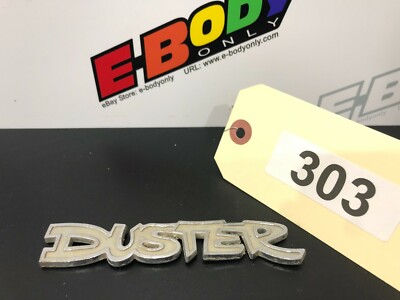 DUSTER Rear Tail Panel Nameplate Emblem Plymouth Duster 1972-1976
