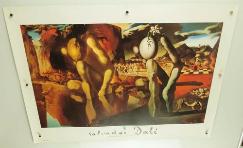 vtg 1995 SALVADOR DALI Metamorphosis Narcissus high quality print poster 32x24" - Picture 4 of 12