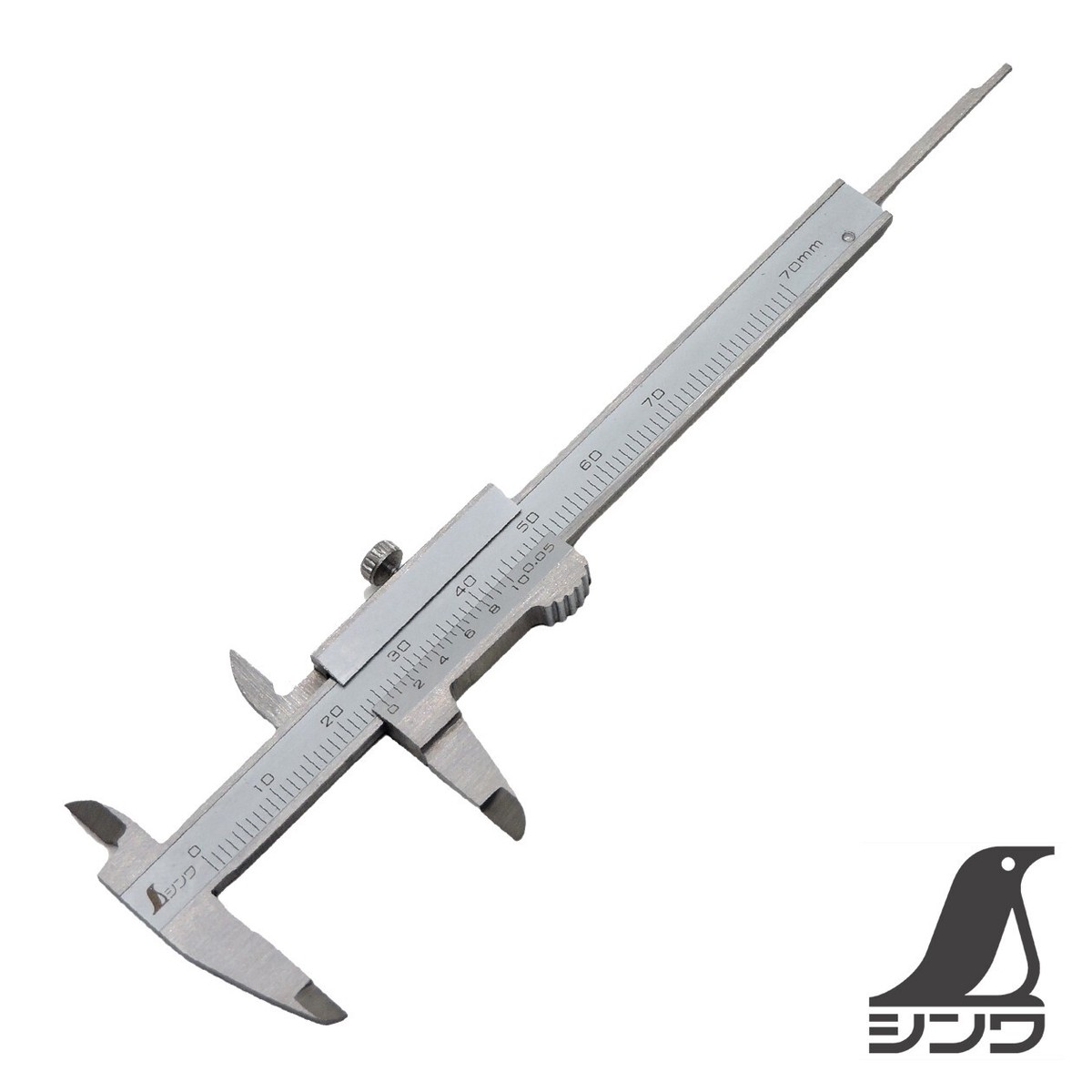 世慣れた見張り、デルニー (プロモ版) PWS SHINWA Premium Ultra Mini Pocket Vernier Caliper Metric 70mm 19892
