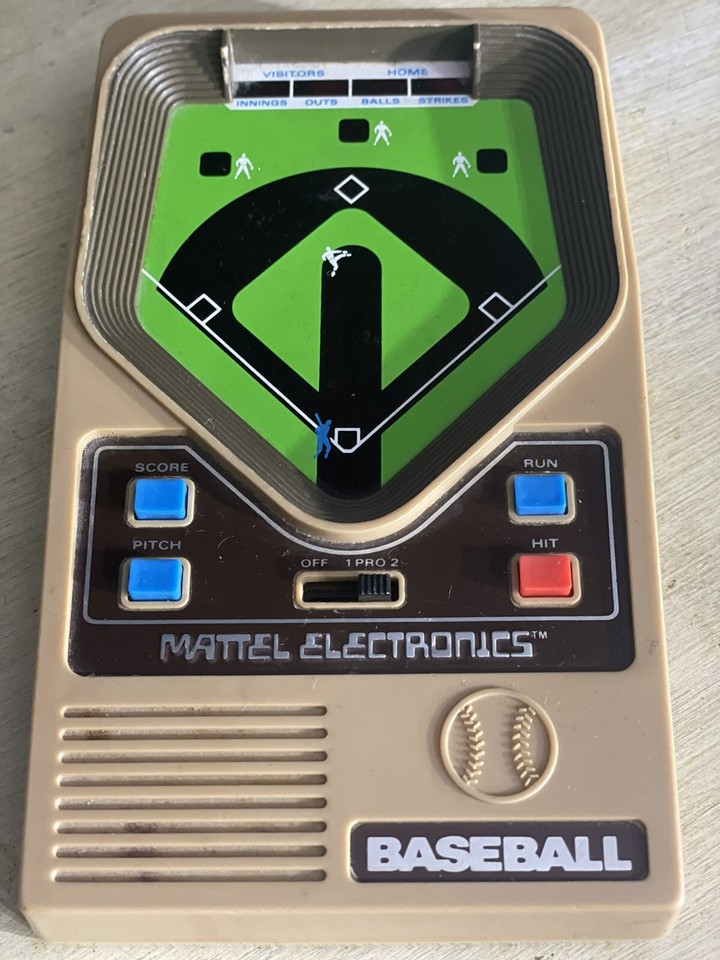 1978 Vintage Handheld Mattel Electronics Baseball Game Works Tested