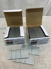 5000 Pc Two Box 16 Gauge 1 1/2" Chisel Point Galvanized Brad Finish Nails New