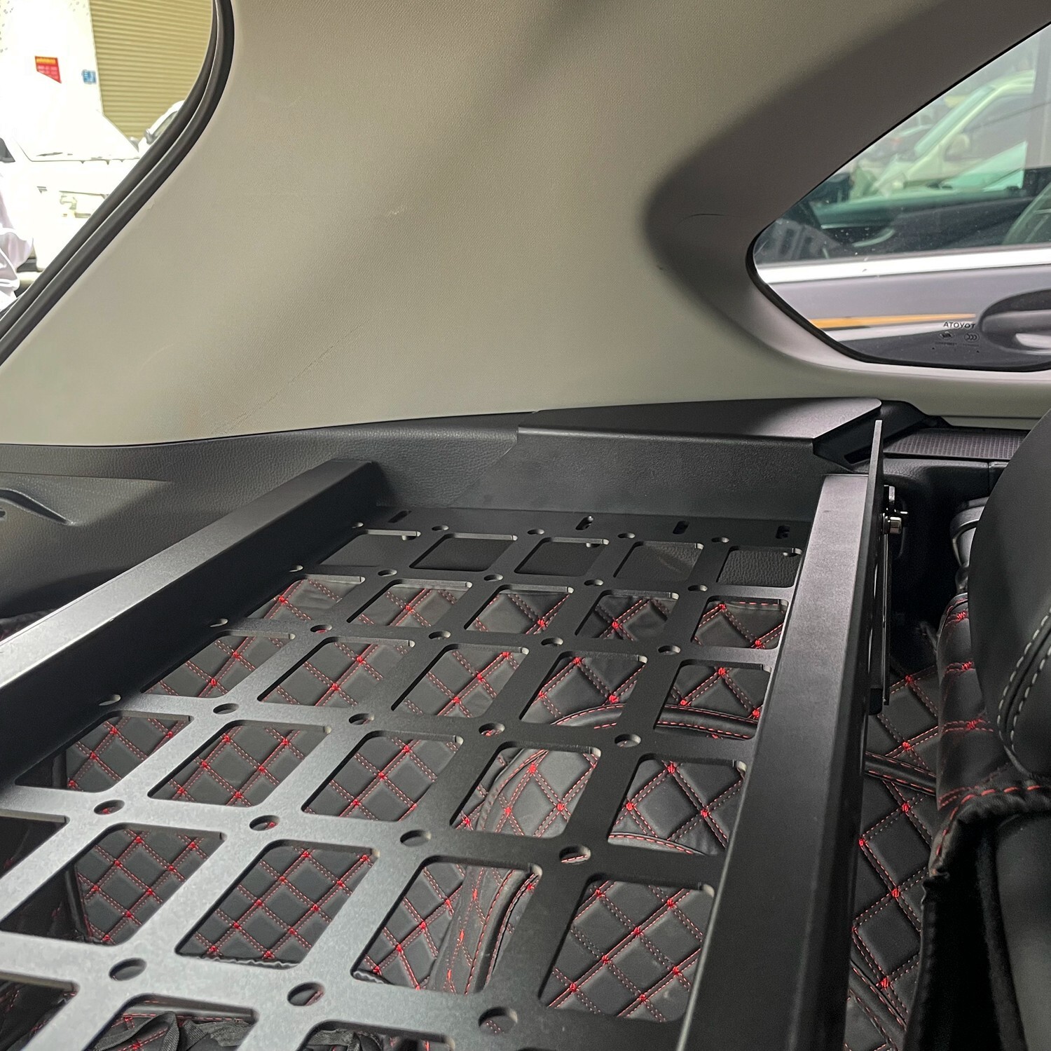 for Toyota RAV4 20202023 Rear Trunk Cargo MOLLE Storage Panel Shelf