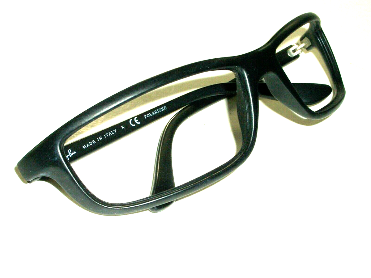 RAY BAN RB4034 SLEEK MATTE BLACK PREDATORs WRAP SUNGLASSES