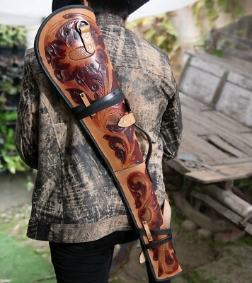 HULARA leather scabbard for henry rifle, marlin 336 accessories, winchester case.