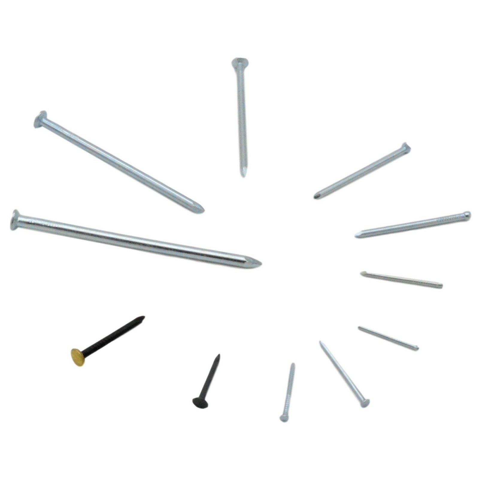 350 Stück Wandnagel Set Vermessingte Nägel - Goldene Nägel Für Holz Und Wand
