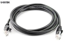 Intellinet 7ft CAT5E UTP Ethernet RJ45 Patch Cable BK