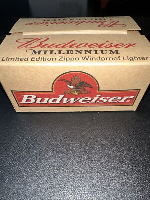 ZIPPO BUDWEISER MILLENNIUM BRASS LIGHTER LIMITED EDITION. | eBay