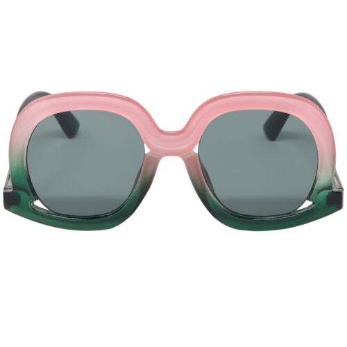 Oversized Oval Sunglasses Butterfly Down Temple Women Swan Arm Sun Glasses - Picture 21 of 40