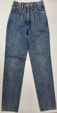 Vintage 80s Wrangler Dark Blue Acid Wash Bareback Jeans Women's Size 7 25x35