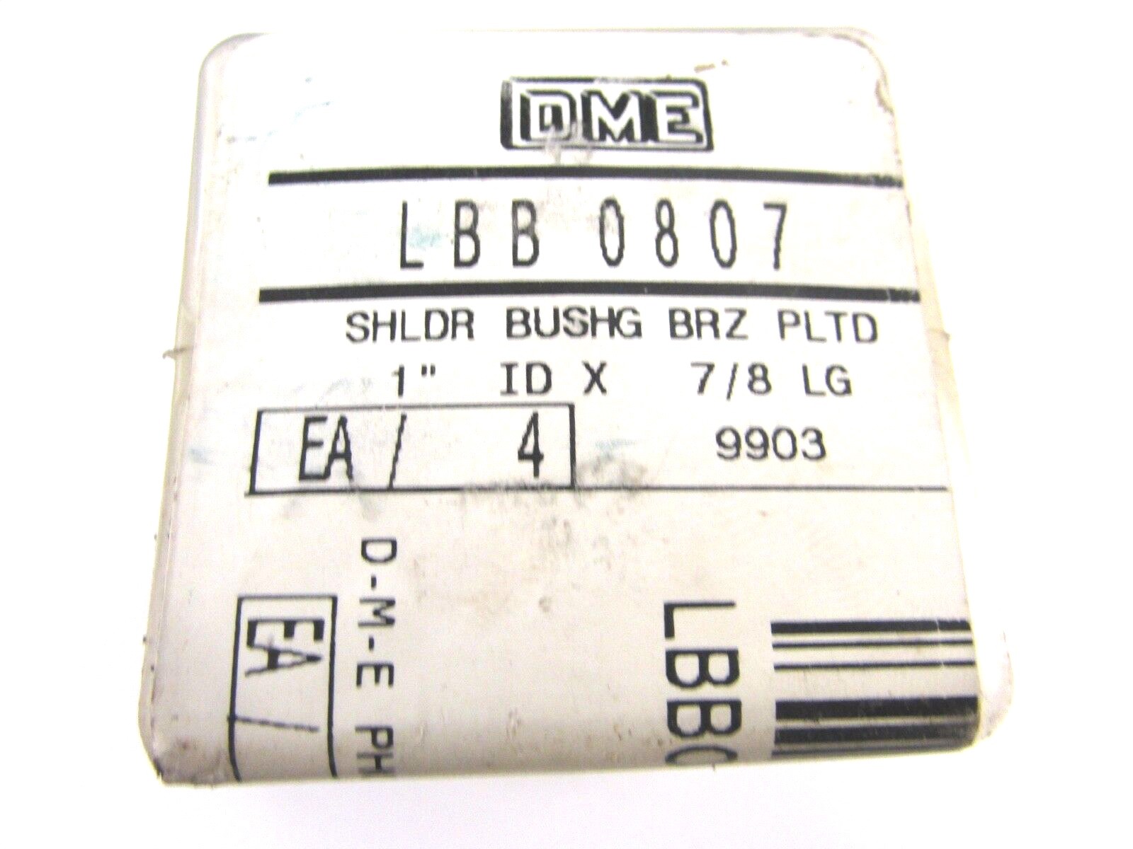 LOT of (4) DME BRONZE PLATED SHOULDER BUSHING, 1" ID x 7/8" LONG, LBB0807 eBay