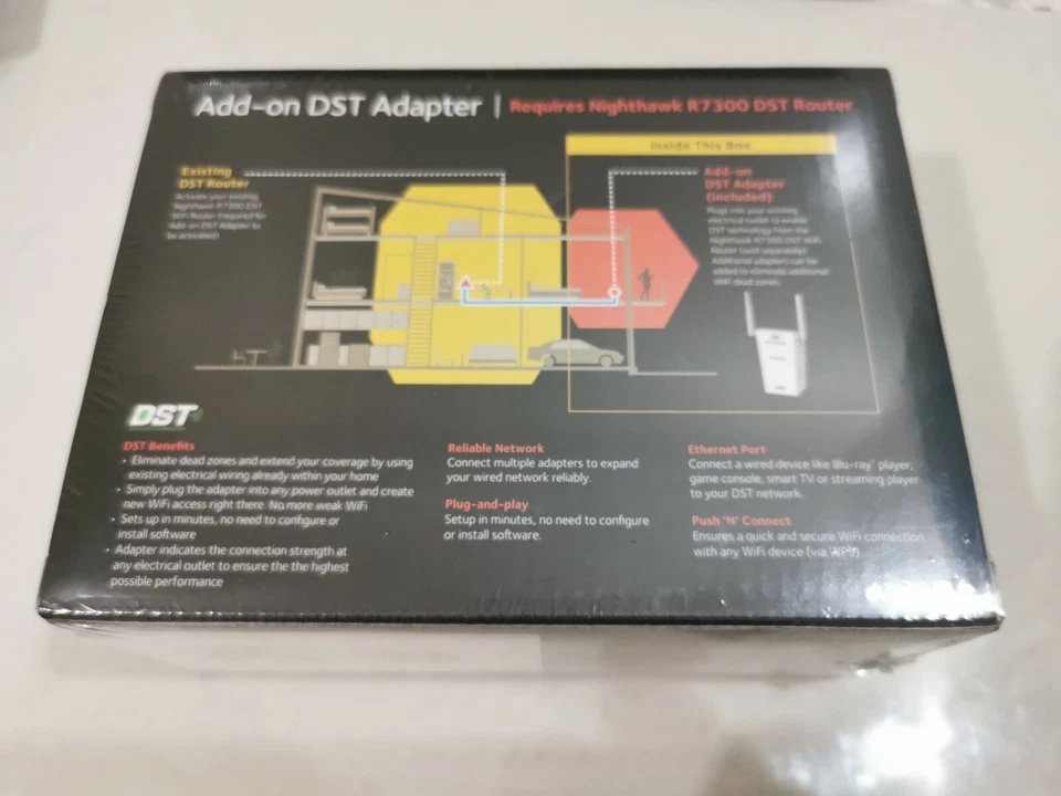 4 pcs Netgear DST-6501-100NAS Add-on DST Adapter for Nighthawk R7300 Router/WiFi - Image 3 of 4