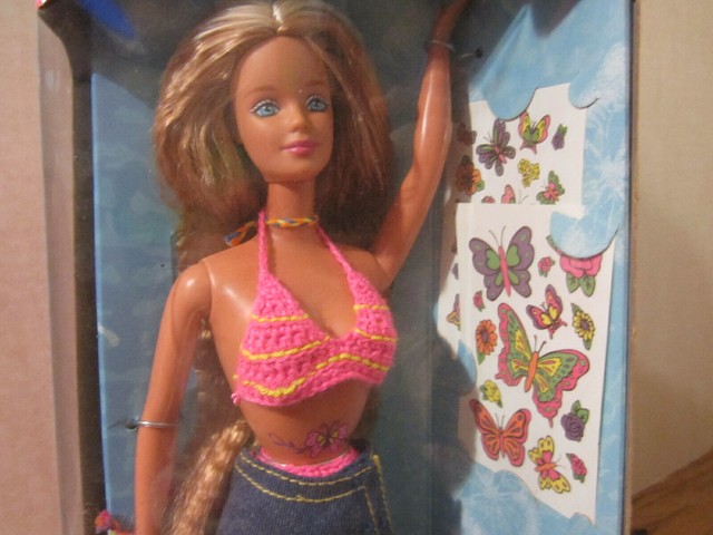 barbie butterfly art 1998 doll
