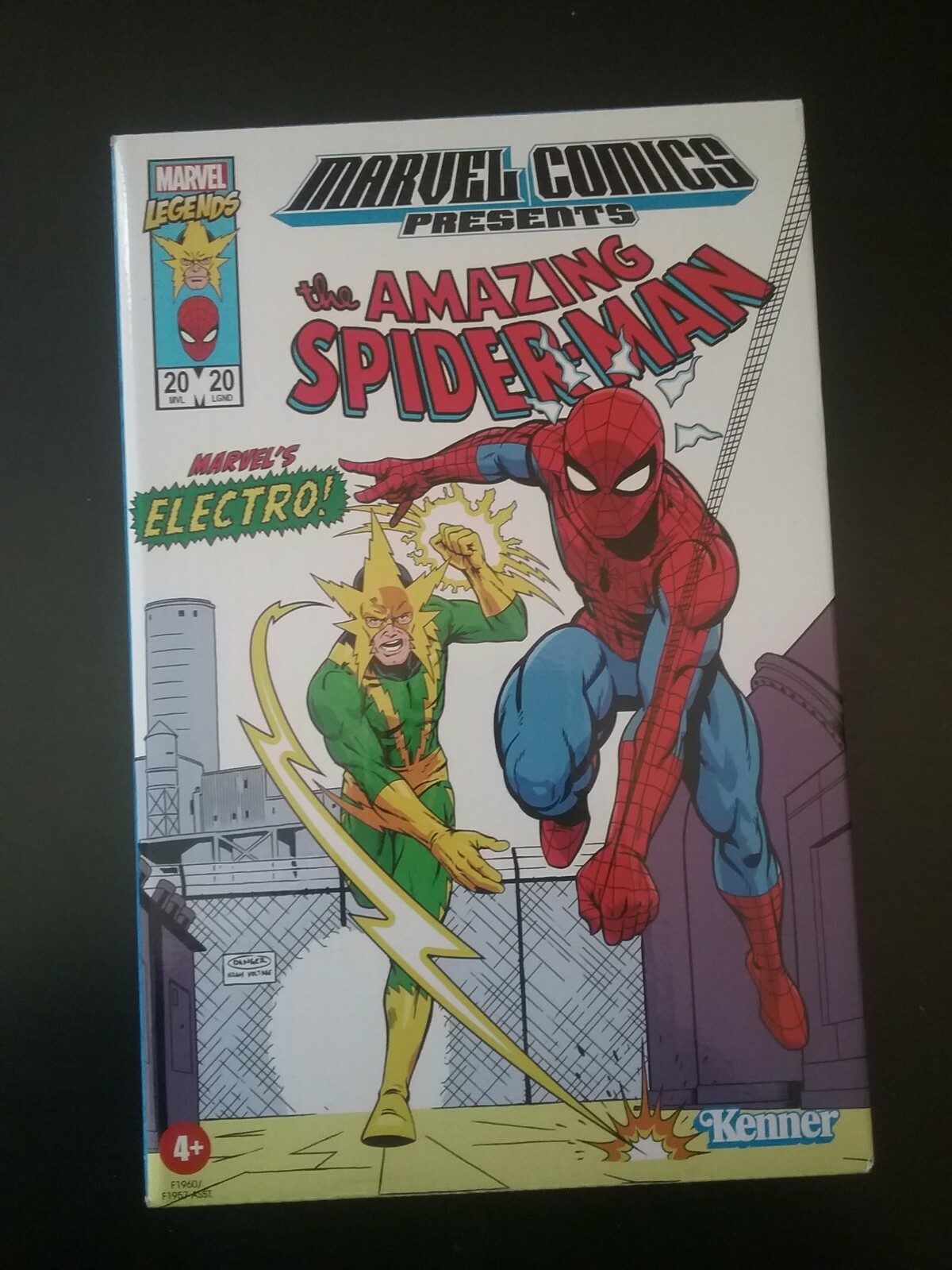 Marvel Legends Retro Kenner BOX ONLY No figures Included  Spider-Man Electro
