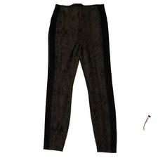 Lysse Laura Pointe Knit Ankle Leggings Olive Snake Print Women  s Size Large NWT