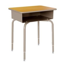 Student Desk with Open Front Metal Storage Book Box  Maple Top -Classroom Desk