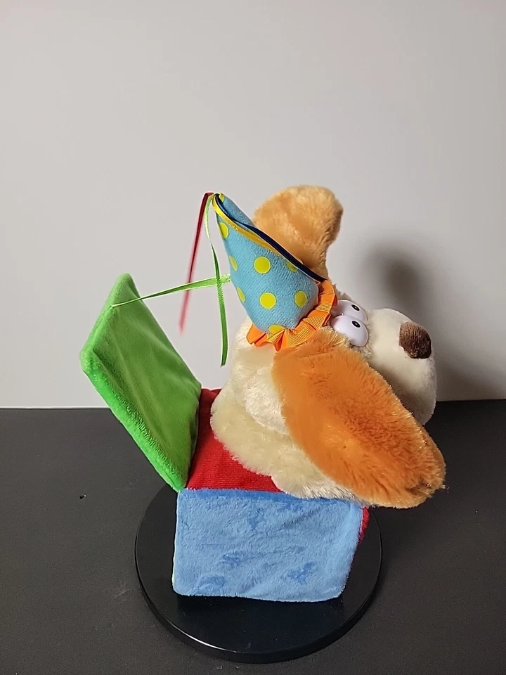 CUDDLE BARN Happy Flappy Birthday Puppy Dog Animated 13" Plush Plays Beatles - Image 2 of 4