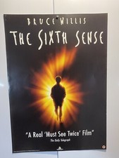 The Sixth Sense. Bruce Willis. Original UK Video Shop Poster.