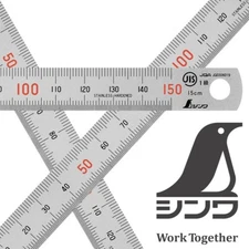 SHINWA Stainless Steel Ruler Metric 150mm JIS 1st Grade