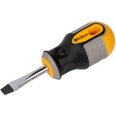 Stubby Roughneck 22-151 Screwdriver With Widened Tip 6.0 X 38mm