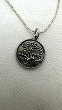 14" horoscope scorpio pendant on chain