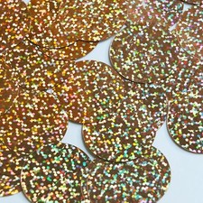 Sequins 30mm Copper Hologram Glitter Sparkle Paillettes. Made in USA