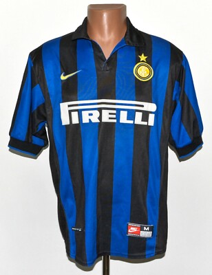 INTER MILAN ITALY 1998/1999 HOME FOOTBALL SHIRT JERSEY NIKE SIZE M