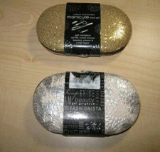 New  Simple Pleasures Manicure Tool Set Your Choice of Metallic Gold/Croc Silver