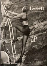 Helmut Newton Photo Wolford Up Tights Color: Black Size: Small 18071