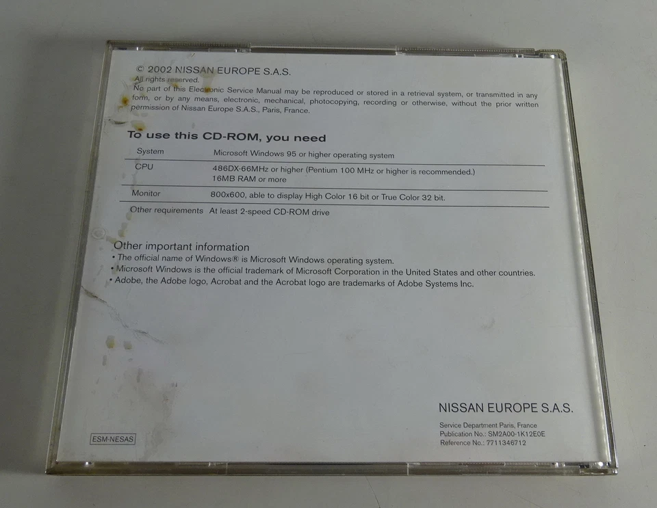 Manual De Taller En CD Nissan Micra Tipo K12 Fecha 05/2005 - Imagen 2 de 2