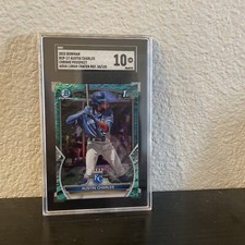 2023 Bowman Chrome Austin Charles Fuchsia Lunar Crater Ref.  33/125 Royals