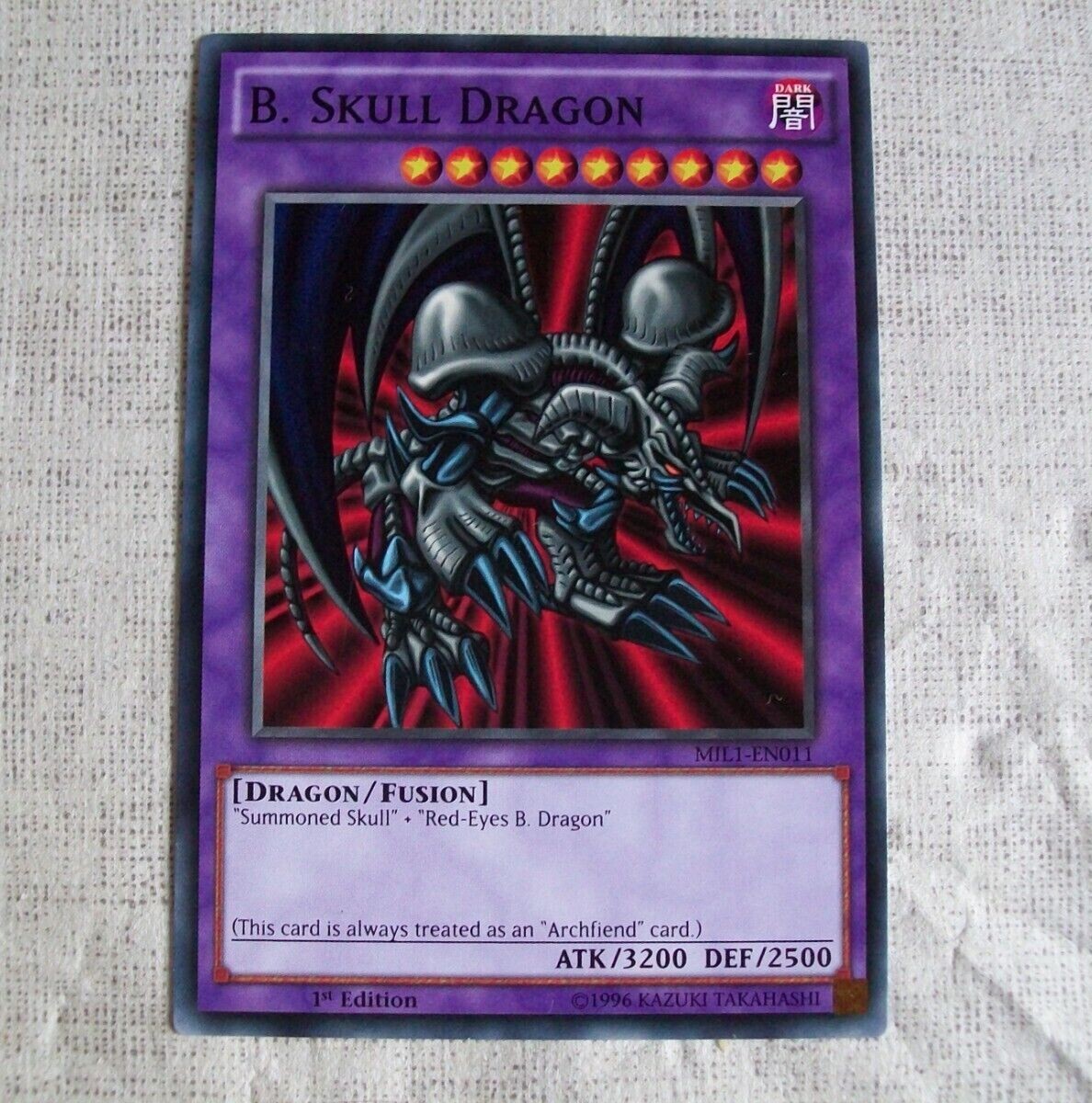RedEyes Black Metal Dragon Summoned Skull Metalmorph MIL1 Bundle YuGi