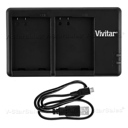 USB Dual Port Charger for Canon NB-2LH NB2LH battery
