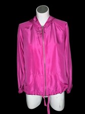Vtg Oleg Cassini Women  s Silk Windbreaker Jacket And Cotton Pants 90s Track Suit